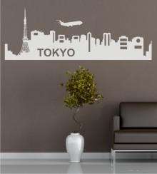 Skyline von Tokyo als Wandtattoo
