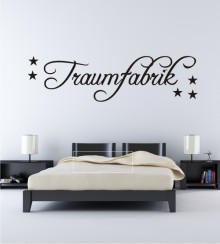 Traumfabrik mit Sternen als Wandtattoo