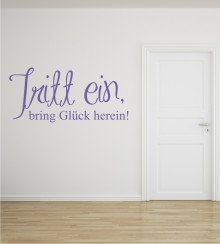 Tritt ein... als Wandtattoo