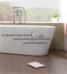 Tu deinem Leib... als Wandtattoo.