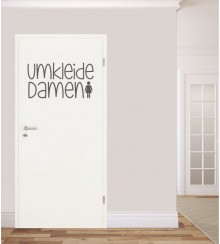 Umkleide Damen als Wandtattoo