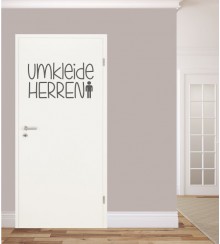 Umkleide Herren als Wandtattoo