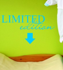 Limited Edition als Wandtattoo