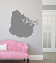 Uruguay als Wandtattoo 
