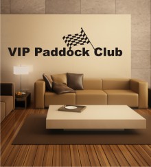 VIP Paddock Club als Wandtattoo