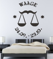 Motiv Waage als Wandtattoo