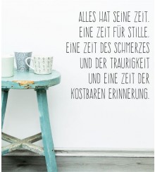 Wandtattoo Alles hat seine Zeit...