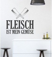 Wandtattoo Fleisch ist mein Gemüse 