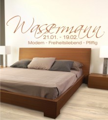 Wassermann+Eigenschaften als Wandtattoo