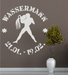 Motiv Wassermann als Wandtattoo