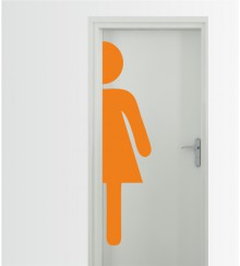 WC Damen 2 als Wandtattoo