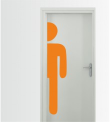 WC Herren 2 als Wandtattoo