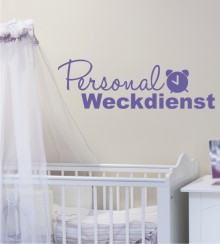Personal Weckdienst als Wandtattoo