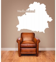 Weißrussland als Wandtattoo