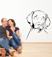 Weimaraner als Wandtattoo