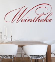 Weintheke als Wandtattoo 