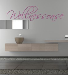 Wellnessoase als Wandtattoo