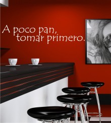 A poco pan... als Wandtattoo