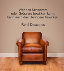 Wer das Schwerere... als Wandtattoo