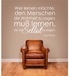Wer lernen...als Wandtattoo