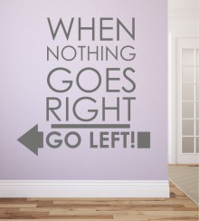 When nothing... als Wandtattoo