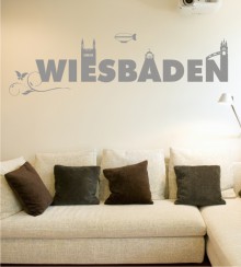 Wiesbaden als Wandtattoo