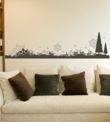 Winterlandschaft als Wandtattoo