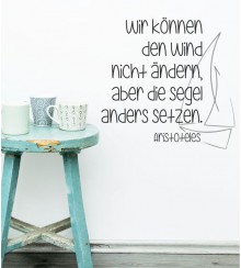 Wir können den Wind nicht als Wandtattoo