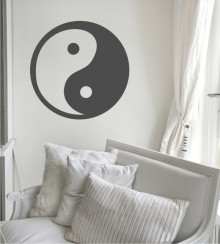 Yin und Yang 1 als Wandtattoo