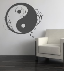 Yin und Yang 2 als Wandtattoo