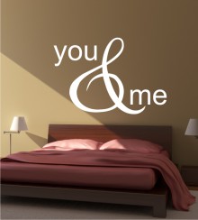 You & Me als Wandtattoo