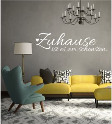 Zuhause ist es.. als Wandtattoo