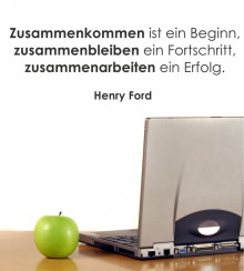 Zusammenkommen ist... als Wandtattoo