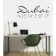 Dubai Koordinaten als Wandtattoo