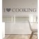 I Love Cooking als Wandtattoo