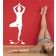 Yoga als Wandtattoo