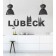 Lübeck Schriftzug als Wandtattoo