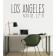 Los Angeles Koordinaten als Wandtattoo