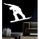 Snowboarder als Wandtattoo