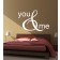 You & Me als Wandtattoo